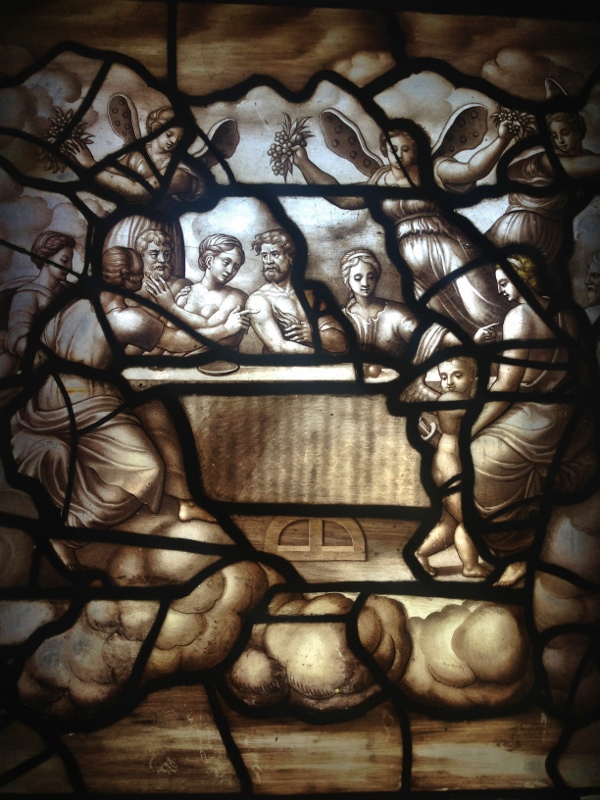 Chantilly - vetrata del XVI secolo