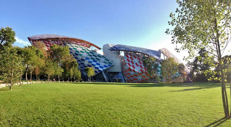 Fondation Louis Vuitton - vista dal jardin de l'acclimatation