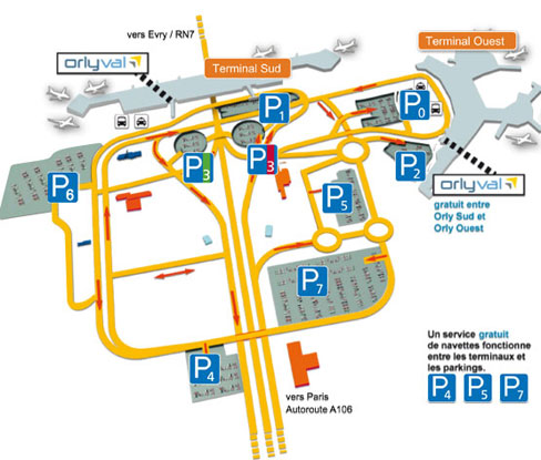Schema aeroporto Paris Orly Schema aeroporto Paris Orly