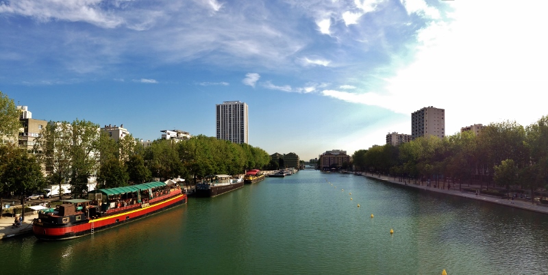 Itinerario parigino per un week end autentico - vista dal ponte sul corso d'acqua