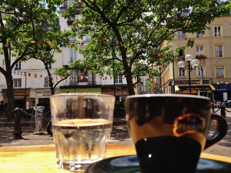 Passeggiata per il 5 arrondissement: un caffé nella place de la Contrescarpe