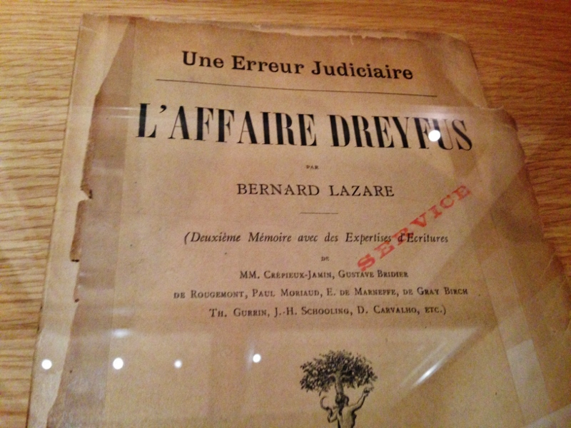 Al museo di arte e storia ebraica - documenti sull'affare Dreyfus