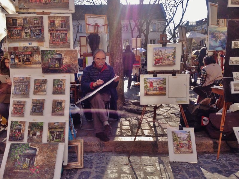 Passeggiata per Montmartre - place du Tertre Passeggiata per Montmartre - place du Tertre