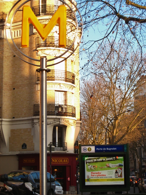 Punto di partenza, la fermata Porte de Bagnolet