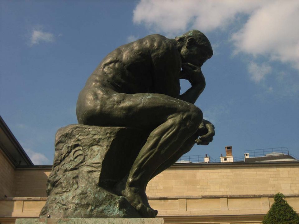 Scultura a Parigi Le Penseur